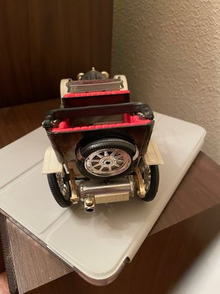 Radio Coche Antiguo Decorativa Beige/Rojo