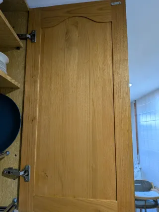 Mueble de Cocina de Roble con electrodomésticos