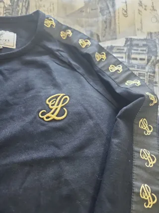 Camiseta manga larga niño negra