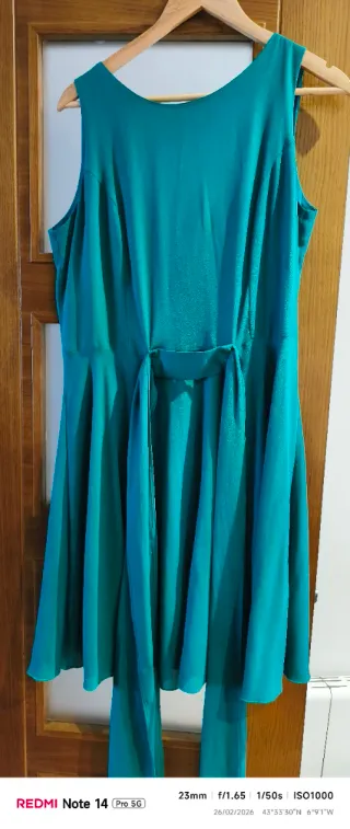 Vestido de fiesta verde