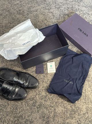 Mocasines Vintage Prada Clásicos Penny Loafers