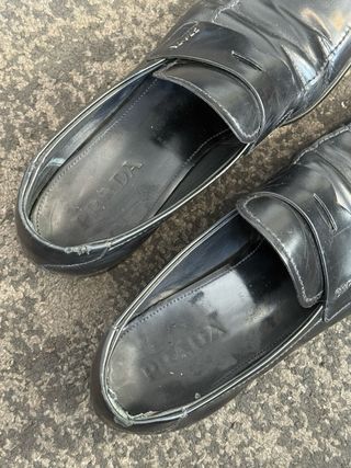 Mocasines Vintage Prada Clásicos Penny Loafers