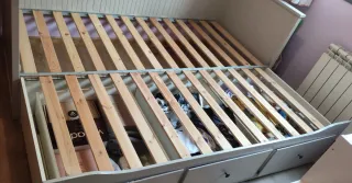 Sofá Cama Ikea Hemnes Gris Claro