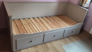 Sofá Cama Ikea Hemnes Gris Claro