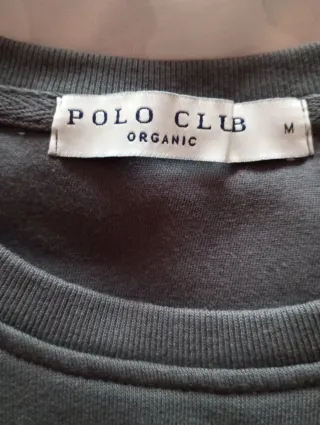 Sudadera Polo Club gris mujer