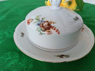 Burriera Cecoslovacca Porcellana Fiori