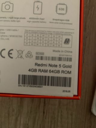 Xiaomi Redmi Note 5 Blanco