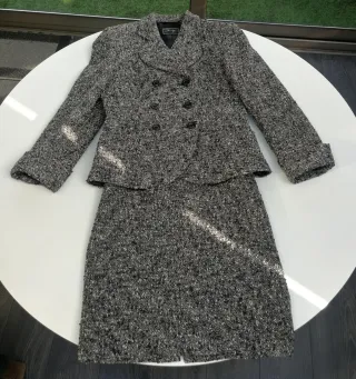 Blazerl Tweed Gris de marca italiana