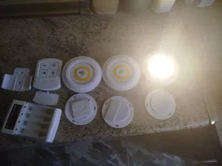 3 Lámparas LED Inalámbricas con Mando a distancia