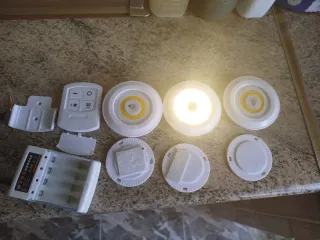 3 Lámparas LED Inalámbricas con Mando a distancia