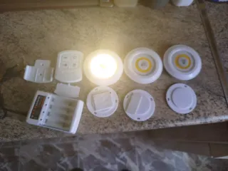 3 Lámparas LED Inalámbricas con Mando a distancia