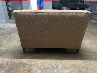 2 Sofás de 2 plazas beige y marrón