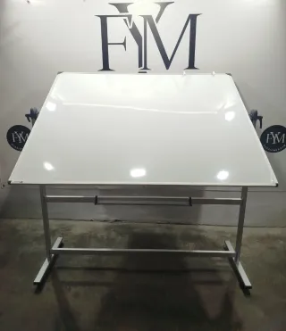 PIZARRA BLANCA MAGNETICA DOBLE CARA 150X120 MOVIL