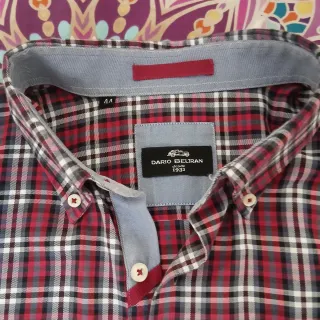 Camisa de cuadros Dario Beltrán hombre