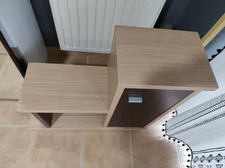 Mueble recibidor con espejo