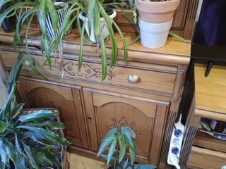 Mueble salón rústico pino macizo