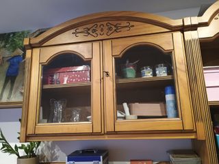 Mueble salón rústico pino macizo