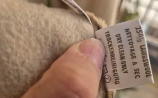 Trenca Lana y Cachemira Mujer Beige oversize (XXL)