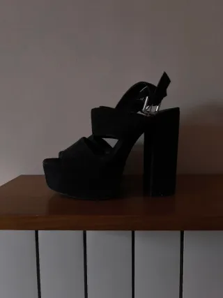 Sandalias negras talla 36 - pull & bear