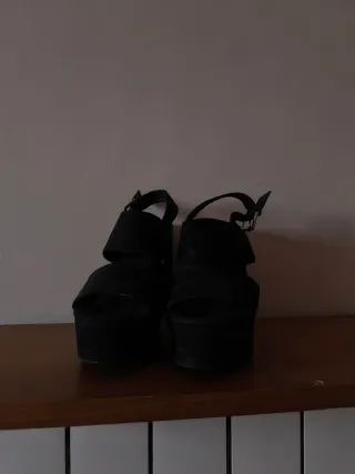 Sandalias negras talla 36 - pull & bear