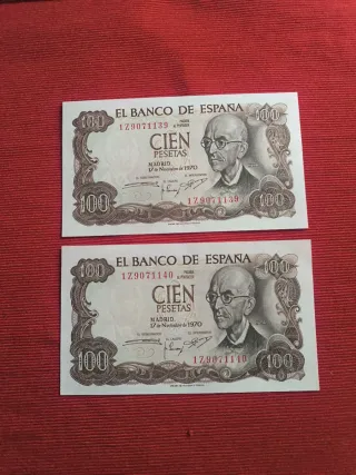 Lote 4 Billetes para Javier