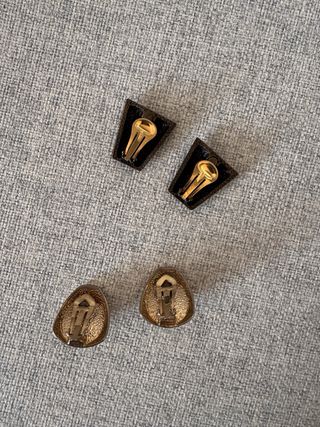 Conjunto vintage dorado envejecido