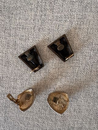 Conjunto vintage dorado envejecido