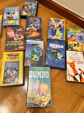 Lote Películas VHS Infantiles Disney y Más