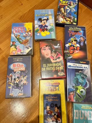 Lote Películas VHS Infantiles Disney y Más