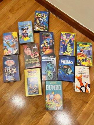 Lote Películas VHS Infantiles Disney y Más