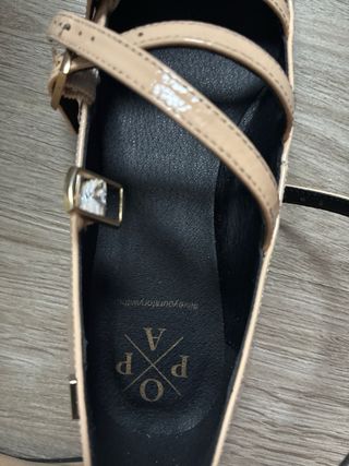 Bailarinas Popa Beige con Hebillas