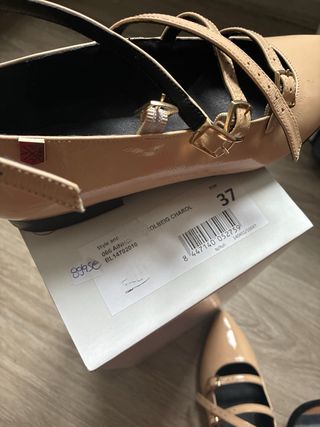 Bailarinas Popa Beige con Hebillas