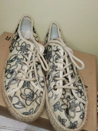 Zapatillas de tela con plataforma