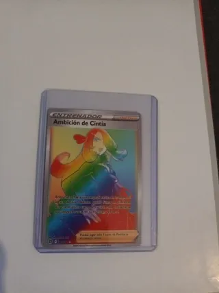 Carta Pokémon Entrenador Ambición de Cintia