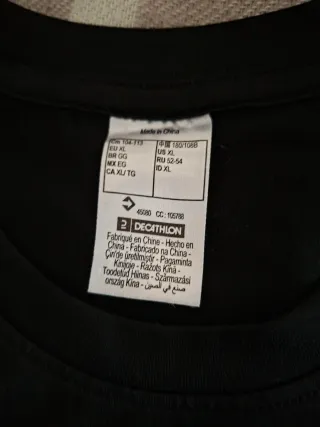 Camiseta Tarmak Hombre Negra