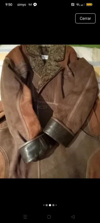 Pelliza Piel Vintage Juan Alocen Marrón