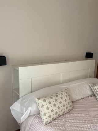 Cabecero de cama 140 cm blanco