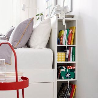 Cabecero de cama 140 cm blanco