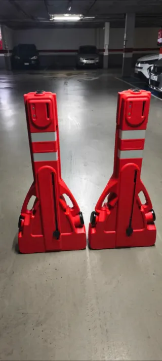 2 Barreras vial extensible plegable