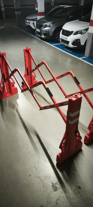 2 Barreras vial extensible plegable