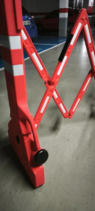 2 Barreras vial extensible plegable