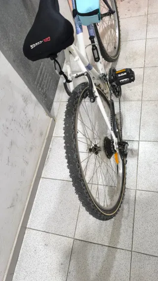 Bicicleta Decathlon con cesta