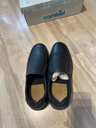 Mocasines Comfeet Piel Negros Nuevos merkal