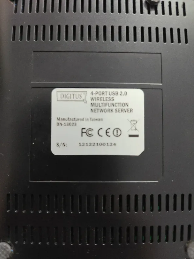 Digitus DN-13023 Servidor de impresión, nas, hub