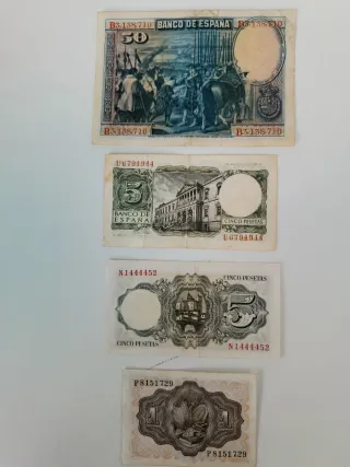Billetes España Pesetas (Lote)