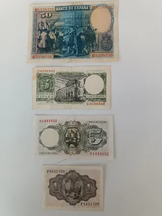 Billetes España Pesetas (Lote)