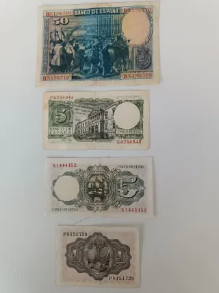 Billetes España Pesetas (Lote)