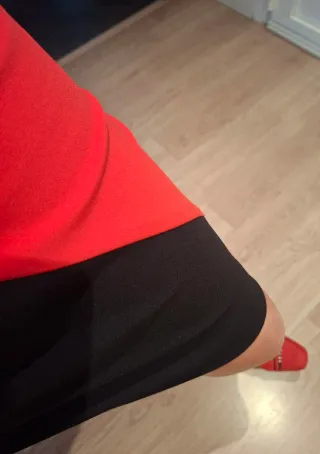 Vestido Dolores Promesas Negro Rojo Nude