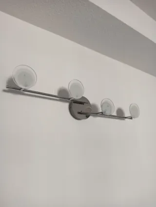 Lámpara LED moderna cristal y metal
