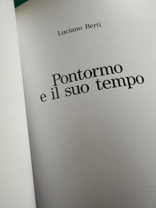 Pontormo e il suo tempo (Italian Edition)